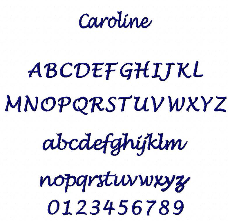 Caroline Alphabet