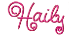 Haily Font Label