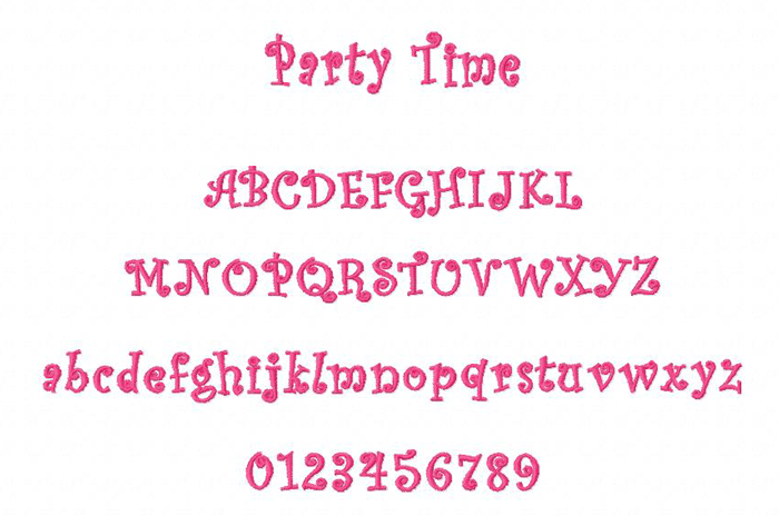 Party Time Alphabet