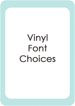 Vinyl Font